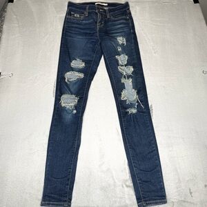 Distressed Levi's Denim Jeans